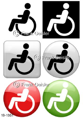 Medical-Art Logo Button Icon Rollstuhl