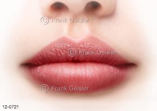 Verdauungssystem, Mund mit Lippen der Frau, Labrum Labium oris