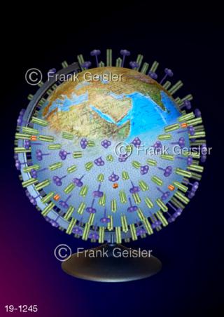 Infektionskrankheit Virus-Pandemie weltweit